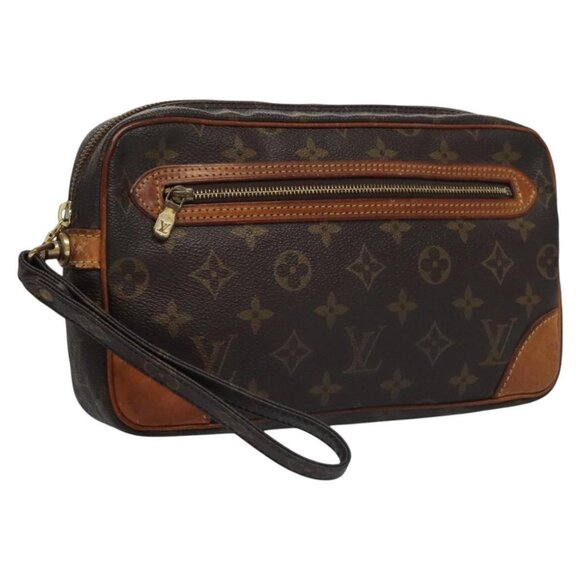LOUIS VUITTON Monogram Marly Dragonne GM Clutch Bag - Picture 1 of 16